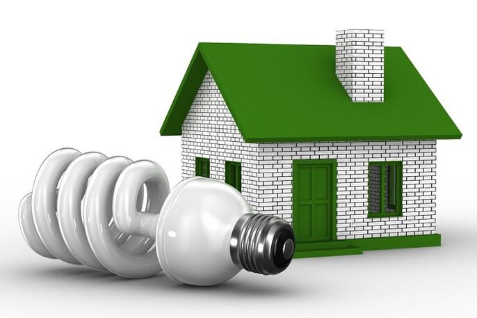 Energiesparlampe zur Verbesserung der Energieeffizienz zu Hause
